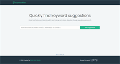 Desktop Screenshot of keywordgen.com