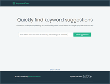 Tablet Screenshot of keywordgen.com